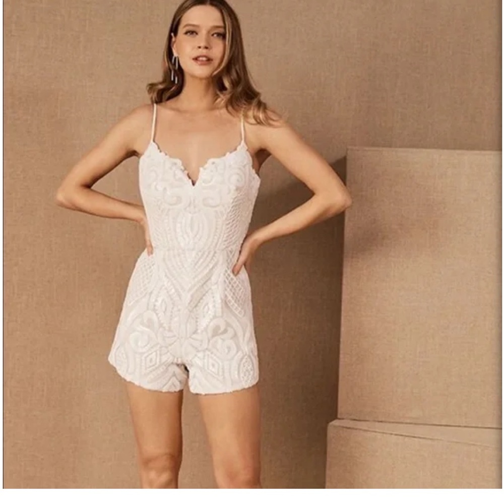 NWT Hayley Paige BHLDN Sequined Romper